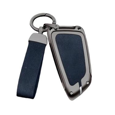 Imagem de Compatível Com Bmw Série 5 Caso Chave 3 6 X3 X5 X1 X2 X6 Escudo Protetor Compatível Com Lâmina De Faca Capa Carro Fábrica(A gun Blue set)