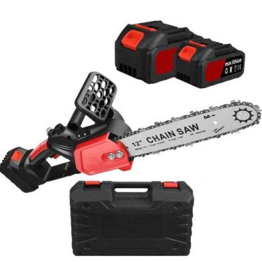 Imagem de Serra Eletrica Grande 12 Polegadas Motosserra Portatil Bateria Recarre