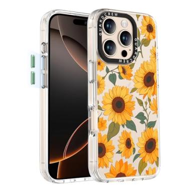 Imagem de GuardCrew Capa para iPhone 16 Pro, [proteção contra quedas de grau militar de 3,5 m à prova de colisão] [anti-amarelamento e anti-descasca] Capa de telefone fina transparente à prova de choque TPU