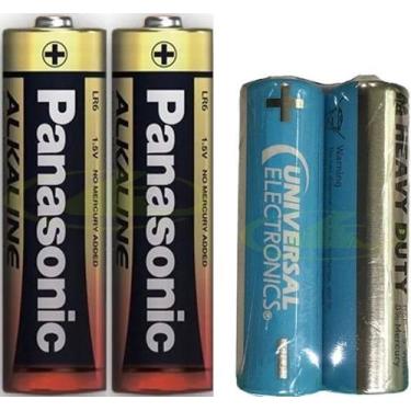 Imagem de 1 Par de Pilhas Pequena AA Alcalina Panasonic Power Alkaline + 1 par d
