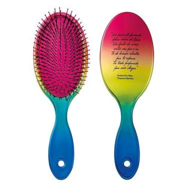 Imagem de Escova De Cabelo Marco Boni Thaeme Arco Íris Oval