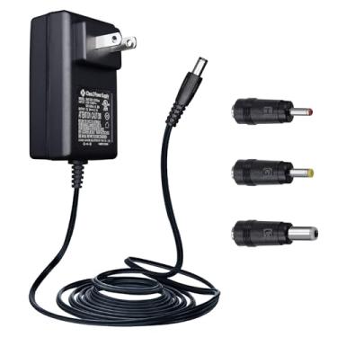 Imagem de Adaptador de fonte de alimentação CA 100-240V para DC 12V 2A/2000mA, adaptador de 24W com 3 pontas para fitas de LED, teclado, alto-falante BT, roteador, monitor, webcam, DVR, NVR, câmera CCTV