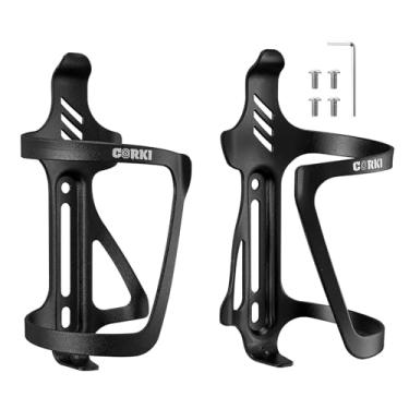 Imagem de Corki Suporte de garrafa de água Cycles para bicicleta, entrada deslizante direita e esquerda, suporte de copo de bicicleta, suporte de bebida ajustável para bicicletas de estrada e montanha