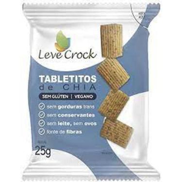 Imagem de Biscoito Tabletito Salgado Chia Sem Glúten Leve Crock 25G
