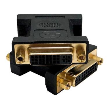 Imagem de Conector Emenda DVI Fêmea Para Fêmea 24+5 24+1 18+1 12+5 Universal