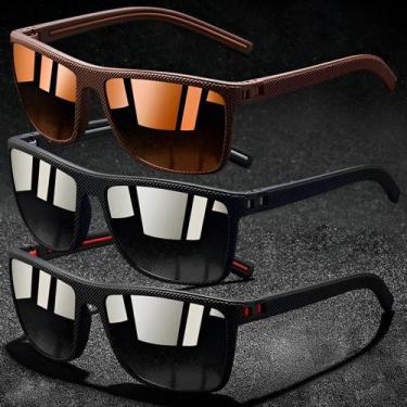 Imagem de Kit 3 Óculos De Sol Masculino Polarizado Moderno Com Anti-Reflexo e Pr