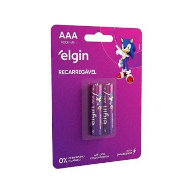 Imagem de Pilha Recarregável AAA Palito 900mah Blister Com 2 Unidades - ELGIN