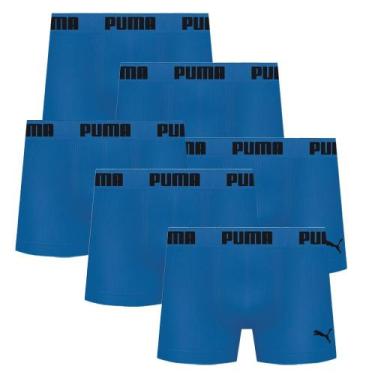 Imagem de 6 Cuecas Boxer Box Sem Costura Masculina Adulta Microfibra - Selene, P