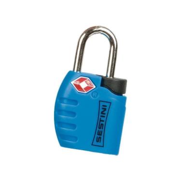 Imagem de Cadeado Sestini TSA com Chave Azul-Unissex