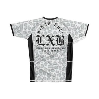Imagem de V1 LXB AJJ Preto Secagem Rápida Rash Guard Gym Tee Levelxblack Jersey 