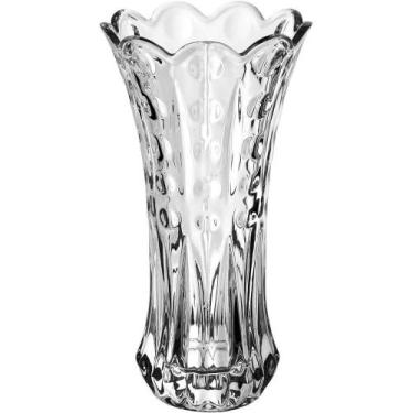Imagem de Vaso Decorativo Enfeite Casa Floreiro Home&co Vidro 19x10x10cm Transpa