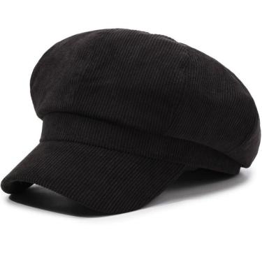 Imagem de Boina Gorro Chapéu Unissex OEM 0366 Aveludado com Forro Liso Preto para Uso Diário Adulto