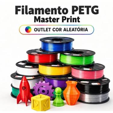 Imagem de Filamento Impressão 3D PETG 1kg - Outlet cor aleatória - Masterprint