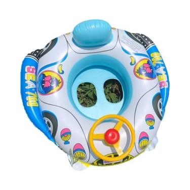 Imagem de Boia Inflável Para Bebê Em Formato De Volante, Brinquedo Para Piscina 