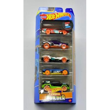 Imagem de Hot wheels - pack 5 carros - hot wheels track builder