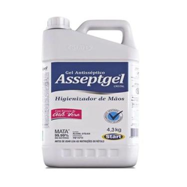 Imagem de Alcool Em Gel Para Consultorio E Casa 4,3kg (5 Litros) Start - Asseptg