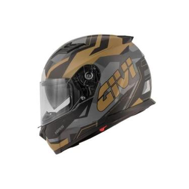 Imagem de Capacete de Moto 50.5 Camo Preto Marrom FCMBS Tamanho:63 - Givi, 63