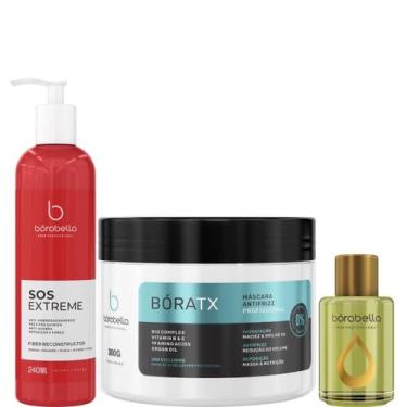 Imagem de Borabella SOS 240ml + Máscara Bóratx 300g + Óleo Argan 7ml