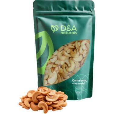 Imagem de Castanhas de Cajú Torradas em Bandas Com Sal e Sem Sal 500g - D&A Natu
