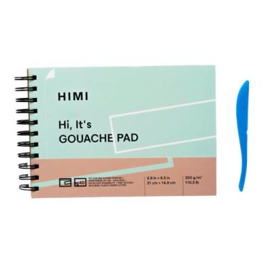 Imagem de Bloco de Papel para Guache Himi 200g/m² 21x14,9cm 40 Folhas