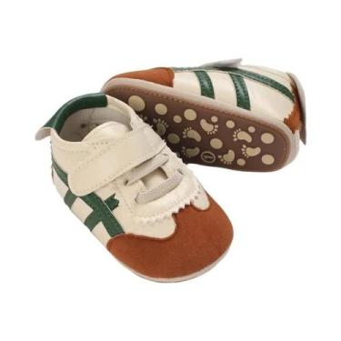 Imagem de Sapatos Para Bebês 0-1 Ano, Primavera E Outono, Com Listras, Solado De