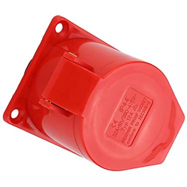 Imagem de Tomada 32A trifásica, design anti-queda IP44 Tomada industrial para indústria química para indústria