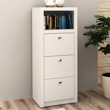 Imagem de Armário Arquivo 03 Gavetas ME4118 Branco - Tecno Mobili