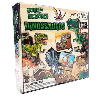 JOGO DA MEMÓRIA INFANTIL DINOSSAUROS 48 PEÇAS