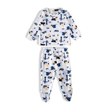 Imagem de Pijama Soft Bebê Menino Conjunto Inverno Frio Tip Top