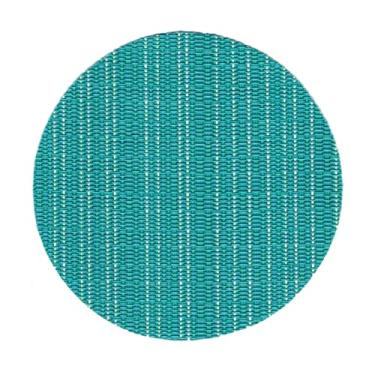 Imagem de Tapete de copo tecido de PVC em forma redonda Almofada de mesa Mesa de jantar Isolamento térmico Copo de chá Porta-copos Acessório de cozinha em casa (Cor: F)