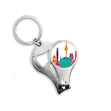 Imagem de Conjunto de alicate de unha alemão famoso conjunto de marcos de renome chaveiro abridor de garrafas cortador