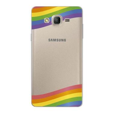 Imagem de Capa Case Capinha Samsung Galaxy  On7 Arco Iris Faixas - Showcase