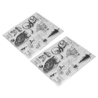Imagem de Selos limpos, selos decorativos Vara de impressão transparente Etapas simples repetidamente para diário para cartão de felicitações para álbum de fotos