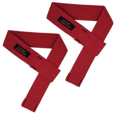 Imagem de Tala Straps 100% Algodão. P/Musculação Academia Funcional (VERMELHO)
