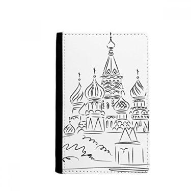 Imagem de Porta-passaporte Notecase Burse com arco da catedral da Rússia, capa para cartão