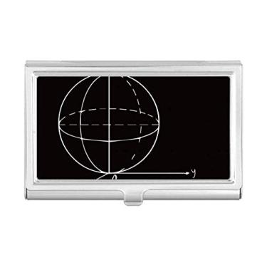 Imagem de Porta-cartões de visita com equação de esfera matemática Kowledge