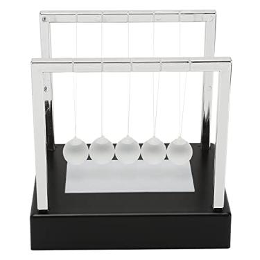 Imagem de Bolas magnéticas, pressão aliviada, oscilante, movimento perpétuo, design luminoso colorido brilhante para decorações