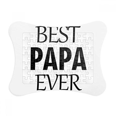Imagem de Moldura de quebra-cabeça para o Dia dos Pais com a frase Best Papa Ever