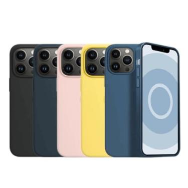 Imagem de Capa Capinha Case Slim Aveludada Compatível iPhone 13 (Preto)