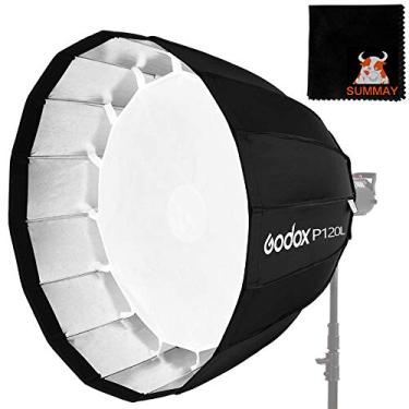 Imagem de GODOX Deep Parabolic Softbox Bowens Mount Light Versão P120L 120 cm/48" Refletor para Studio Storbe Flash Speedlite (Softbox P120L)