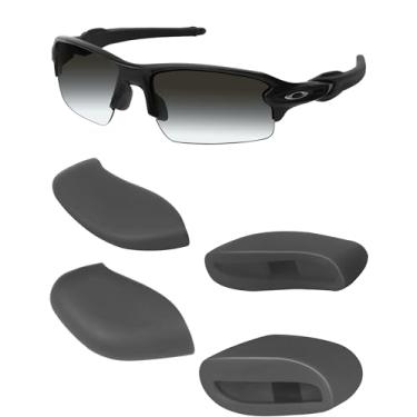 Imagem de Mryok Protetor nasal de reposição para óculos de sol Oakley Flak XS OJ9005 – Opt, Cinza, One Size