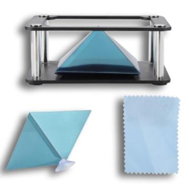 Imagem de Projetor De Telefone, Projetor De Holograma 3D, Projetor De 3,5 6 ​​polegadas, Suporte De Holograma Para Smartphone Móvel, Imagens De 360 ​​graus(01)