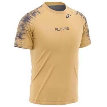 Imagem de Camiseta Raglan Unissex Pilates Tecnodots Ocre-Unissex