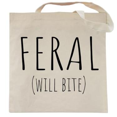 Imagem de Pet Studio Art Sacolas divertidas de humor adulto - sátira - boba - impressa à mão, presente exclusivo, Feral, One Size