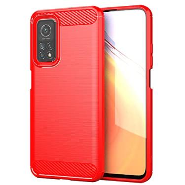 Imagem de Capa para Xiaomi Mi 10T / Xiaomi Mi 10 Pro 5G, tecnologia de absorção de choque TPU com moldura elevada protetora para Xiaomi Mi 10T/ Xiaomi Mi 10 Pro capa de telefone (vermelha)
