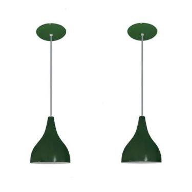 Imagem de Kit com 02 Luminárias Pendentes - Ideal para balcão, bancada, cozinha 