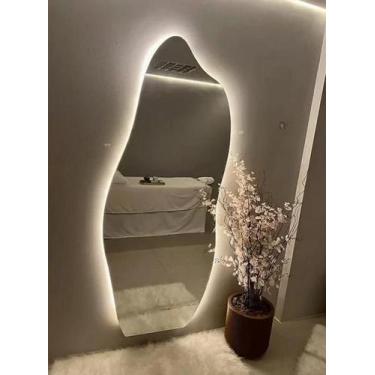 Imagem de Espelho Orgânico Flame 150x60 E06 com LED Branco Frio 110V 6000K  Esti