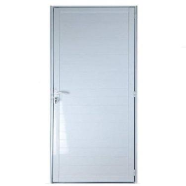 Imagem de Kit com 2 Portas Lambril de Alumínio 210x80cm com Maçaneta Linha 25 La
