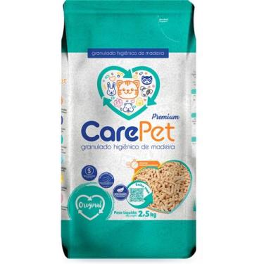 Imagem de Granulado Higiênico de Madeira CarePet Premium Original para Gatos 2,5