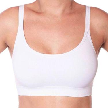 Imagem de Sutiã Top Lupo Alta Sustentação Soutien Sem Bojo Sem Costura Microfibr